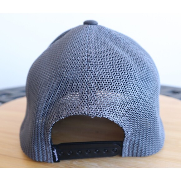 NWT Travis Mathew Cruz Trucker Baseball Cap Flexfit Snapback Golf Black Heather - Picture 4 of 12